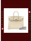 HERMES BIRKIN 25 (Pre-owned) Parchemin / Parchment beige, Togo leather, Phw