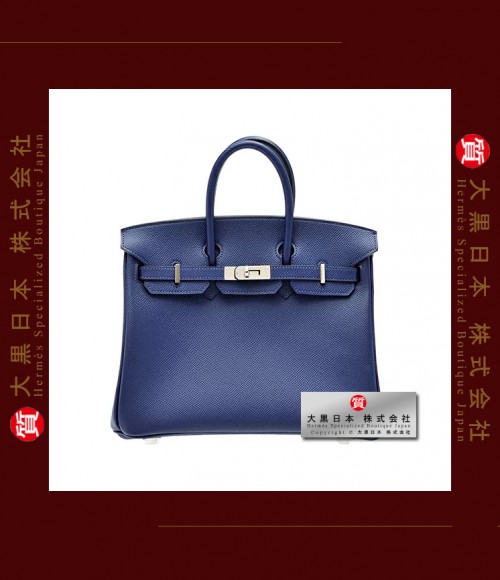 HERMES BIRKIN 25 (Pre-owned) - Bleu saphir / Blue Sapphire, Epsom leather, Phw