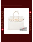 HERMES BIRKIN 25 TWO COLOUR (Pre-Owned) White / Craie, Togo leather, Rose gold hardware