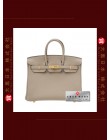 HERMES BIRKIN 25 (Pre-owned) - Gris tourterelle, Togo leather, Ghw