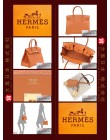 HERMES BIRKIN 30 (Pre-owned) Orange, Togo leather, Ghw