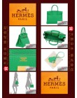 H E R M E S BIRKIN 30 (Pre-owned) Bambou, Togo leather, Ghw