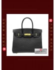 H E R M E S BIRKIN 30 (Pre-owned) Black, Ostrich leather, Ghw