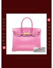 HERMES BIRKIN 30 (Pre-owned) Fuchsia pink, Ostrich leather, Ghw