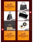 HERMES KELLY 28 (Pre-owned) Retourne, Black, Togo leather, Ghw