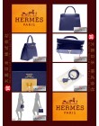 HERMES KELLY 28 (Pre-owned) Sellier, Blue sapphire, Epsom leather, Ghw