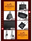 HERMES SO-BLACK BIRKIN 35 (Pre-owned) Box calf leather, Black hardware